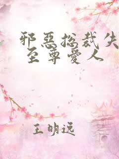 邪恶总裁失心劫 至尊爱人