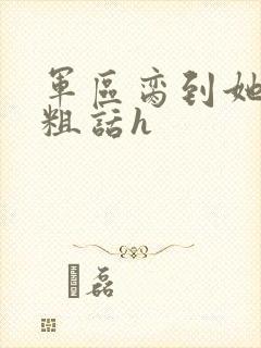 军区脔到她哭h粗话h