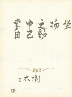 掌中之物坐上来自己动