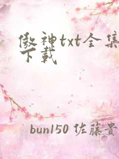 傲神txt全集下载