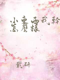 小东西我干的你怎么样