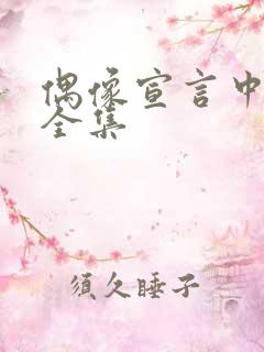 偶像宣言中文版全集