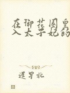 在御花园皇上进入太子妃的小说