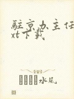 驻京办主任2txt下载