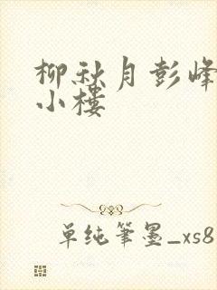 柳秋月彭峰月满小楼