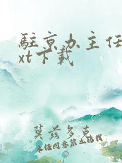 驻京办主任2txt下载