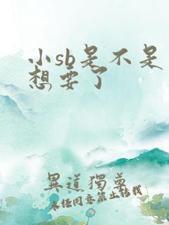 小sb是不是又想要了