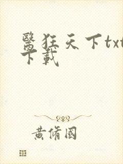 医狂天下txt下载