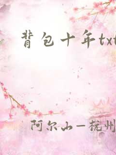 背包十年txt