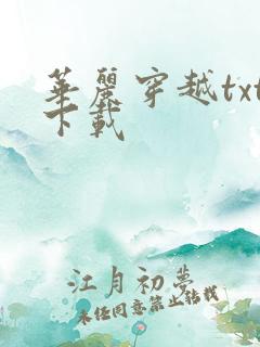 华丽穿越txt下载