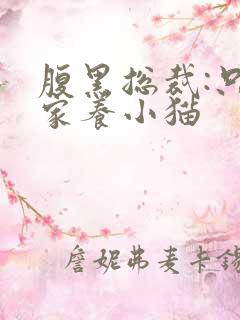 腹黑总裁:只疼家养小猫