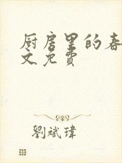 厨房里的春天全文免费