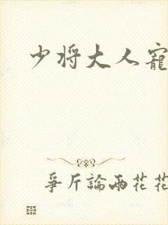 少将大人宠宠我