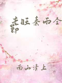 老旺秦雨全部章节