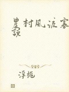 农村风流寡妇小说