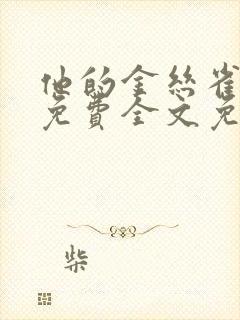 他的金丝雀小说免费全文免费阅读