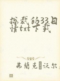 总裁的33日索情txt下载