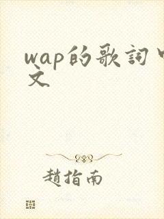 wap的歌词中文