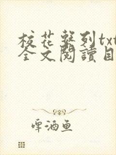 校花系列txt全文阅读目录