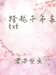 跨越千年来爱你txt