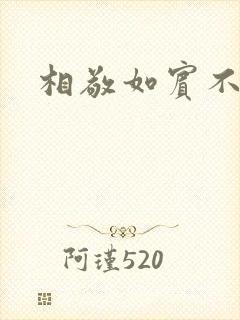 相敬如宾不相睹