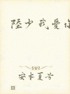陆少 我爱你