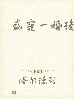 盛宠一婚后霸爱