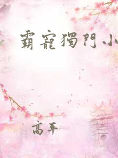 霸宠独门小娇妻