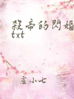 杀帝的闪婚爱人txt