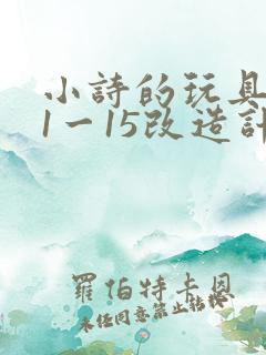 小诗的玩具日记1一15改造计划