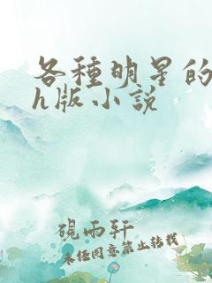 各种明星的综艺h版小说