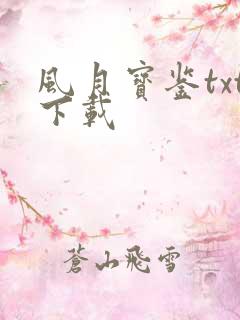 风月宝鉴txt下载