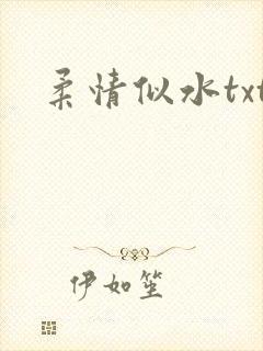 柔情似水txt