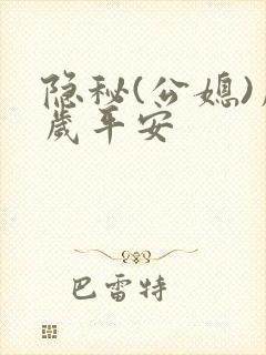 隐秘(公媳)岁岁平安