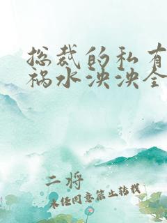 总裁的私有宝贝祸水泱泱全文阅读