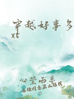 穿越好事多磨txt