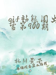 gif动态图出处第900期