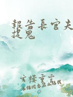 报告长官夫人在捉鬼