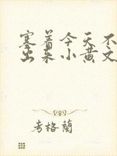 塞着今天不准拿出来小黄文