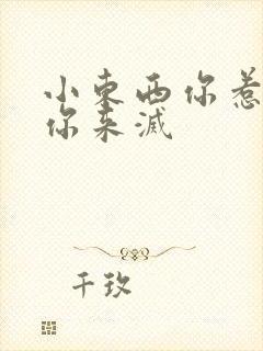 小东西你惹的火你来灭