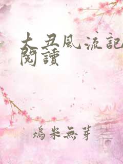 大丑风流记在线阅读