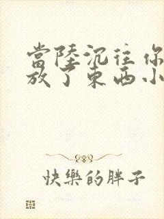 当陆沉往你里面放了东西小玩具