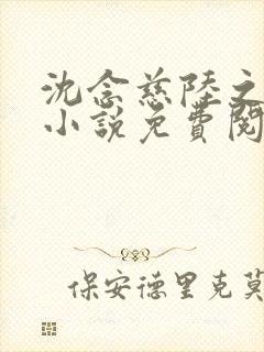 沈念慈陆之天的小说免费阅读