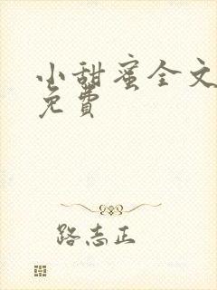 小甜蜜全文阅读免费