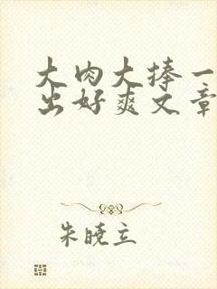大肉大捧一进一出好爽文章