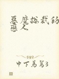 恶魔总裁的挚爱恋人