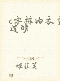 c字裤内衣秀全透明