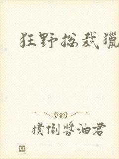 狂野总裁猎逃妻