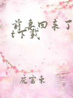 前妻回来了txt下载