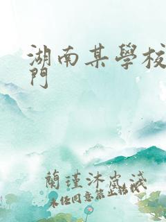 湖南某学校秋千门